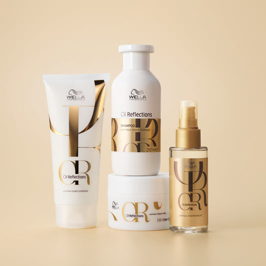 Aceite capilar profesional Wella Oil Reflections para brillo y suavidad