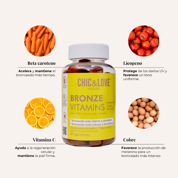 Beneficios de las vitaminas para un bronceado uniforme