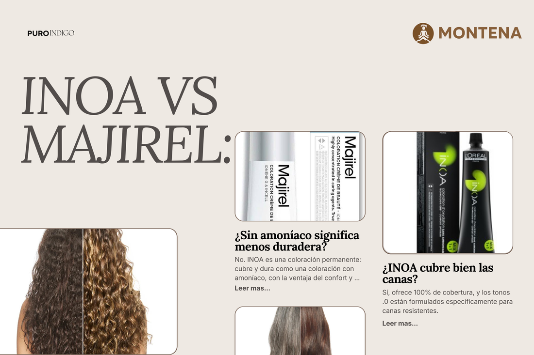 INOA vs Majirel: qué coloración de L'Oréal elegir para tu peluquería