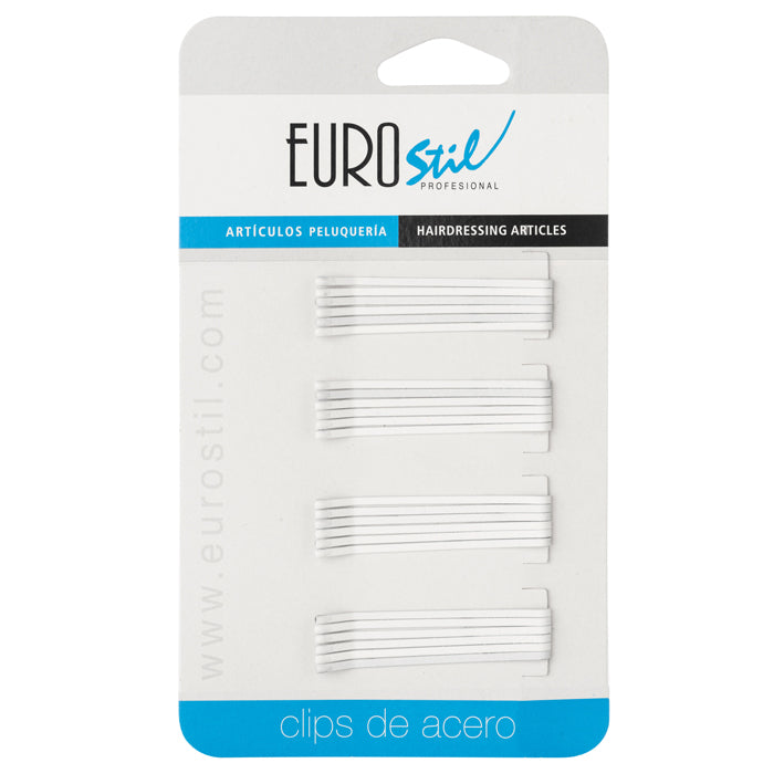 Clips Blancos Antideslizantes 50 mm (24 Uds) | Sujeción Profesional y Limpia