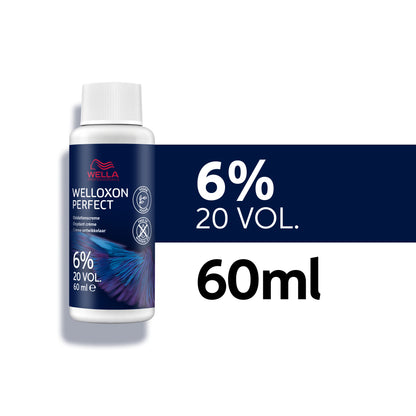 Wella Welloxon Perfect | Oxidante Profesional para Tintes Wella Koleston, Illumina y Color Touch – tono WELLOXON PERF 20V 6% 60ML