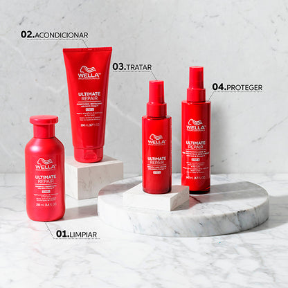 Wella Professionals Ultimate Repair Champú 250 ml | Limpieza Suave y Reparación Profunda para Cabello Dañado