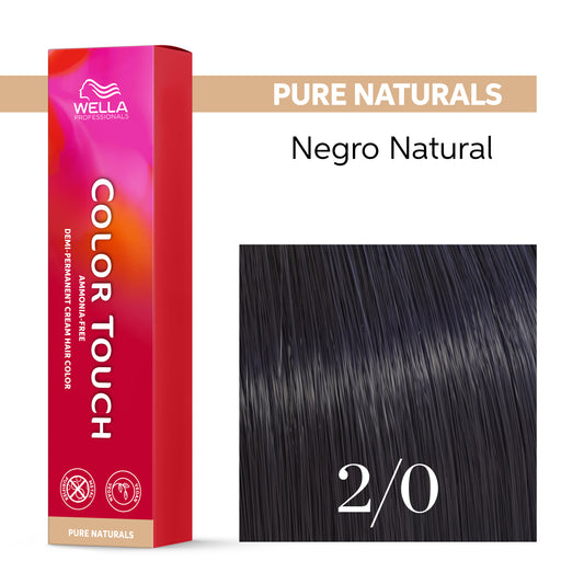 Wella Color Touch 2/0 Negro Natural 60ml - OUTLET (Caja Dañada)