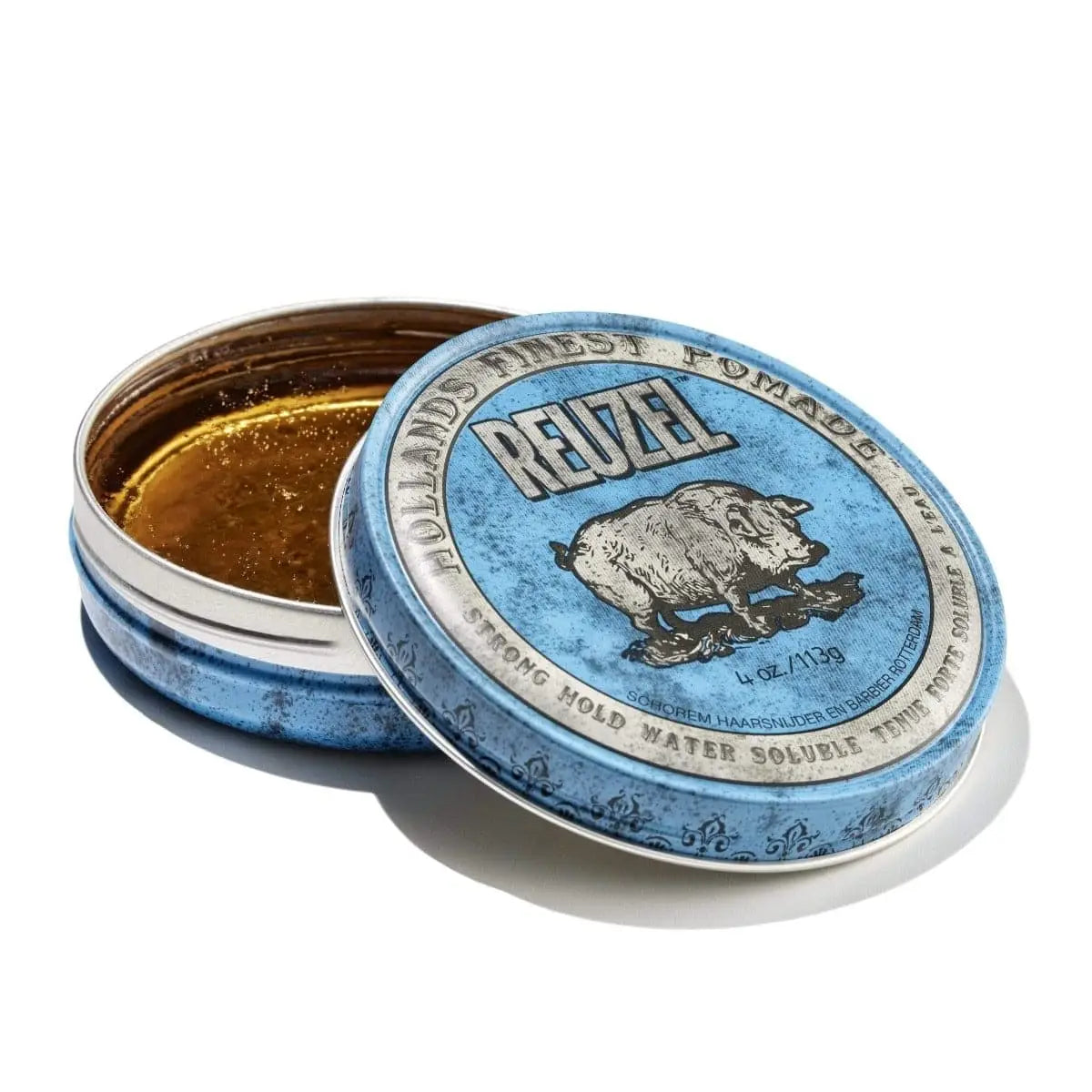 Reuzel Blue Strong Hold Water Soluble 95 g | Pomada Fijación Fuerte Soluble en Agua para Peinados Duraderos – producto profesional de peluquería