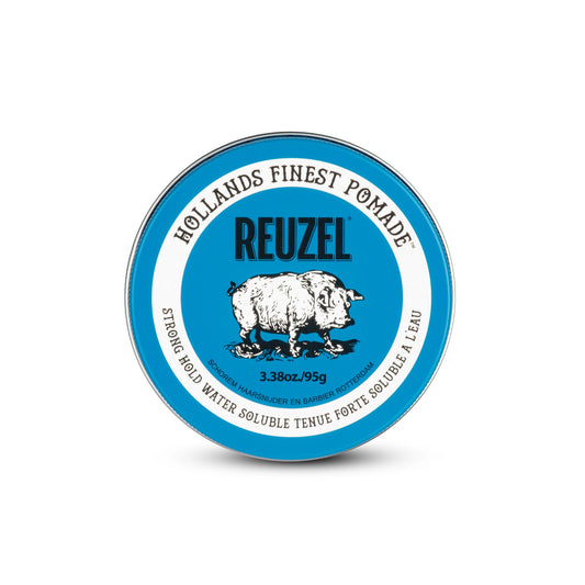 Reuzel Blue Strong Hold Water Soluble 95 g | Pomada Fijación Fuerte Soluble en Agua para Peinados Duraderos