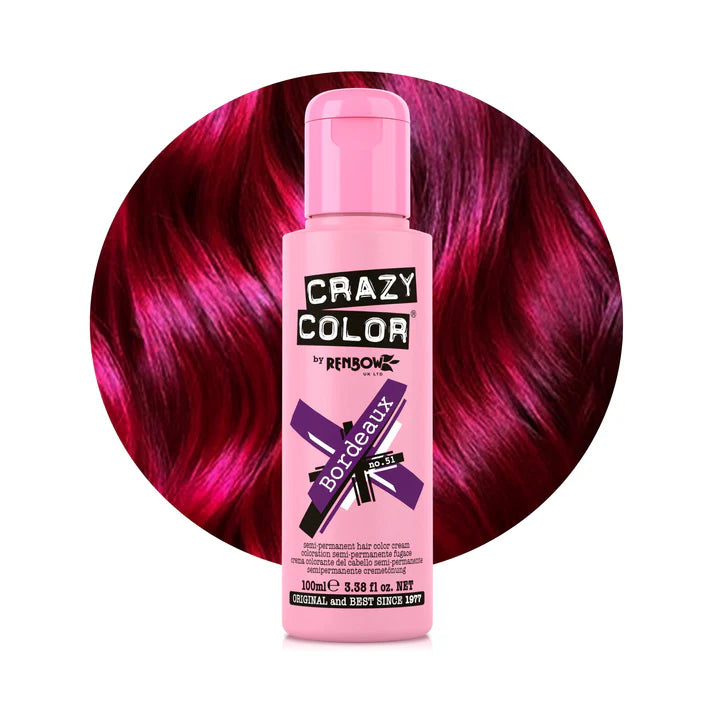 Crazy Color Tinte Semi-Permanente 100ml | Color Fantasía Profesional para Cabello Decolorado