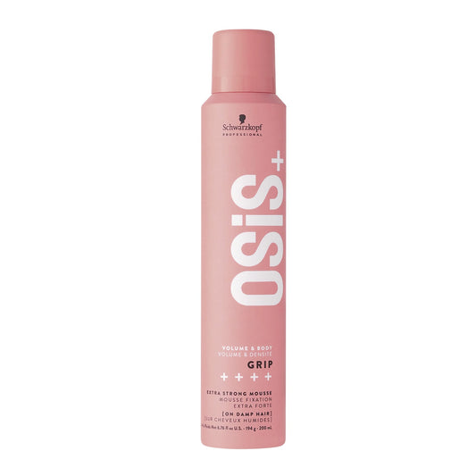 Espuma de peinado Schwarzkopf OSiS+ Grip 200 ml para volumen intenso y fijación duradera