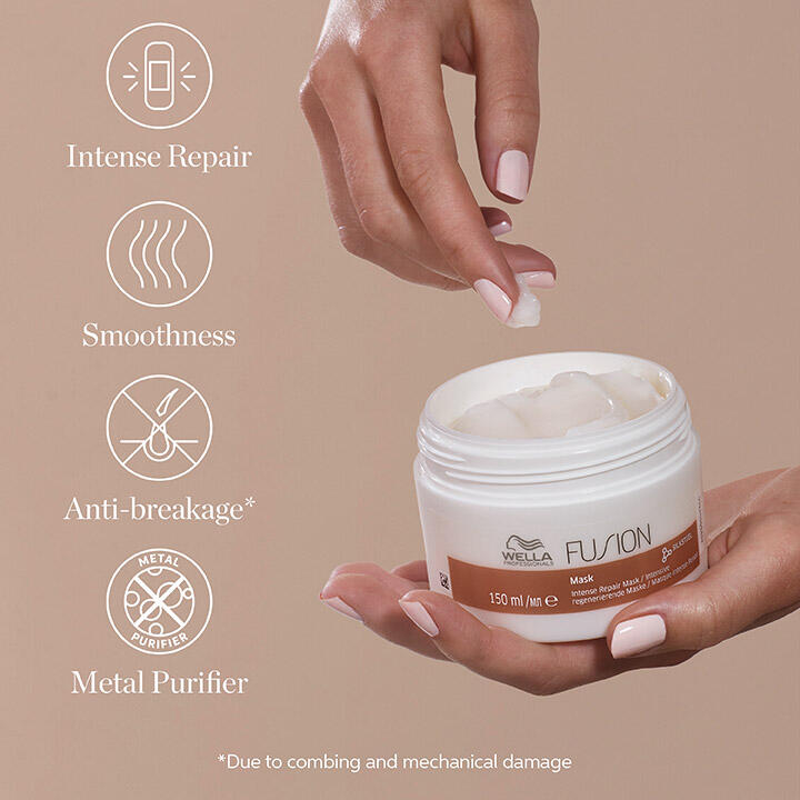 Wella Professionals Fusion - Mascarilla - Reparación intensa – producto profesional de peluquería