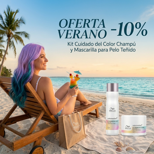Kit Cuidado del Color · Champú y Mascarilla para Pelo Teñido | Oferta Verano −10%