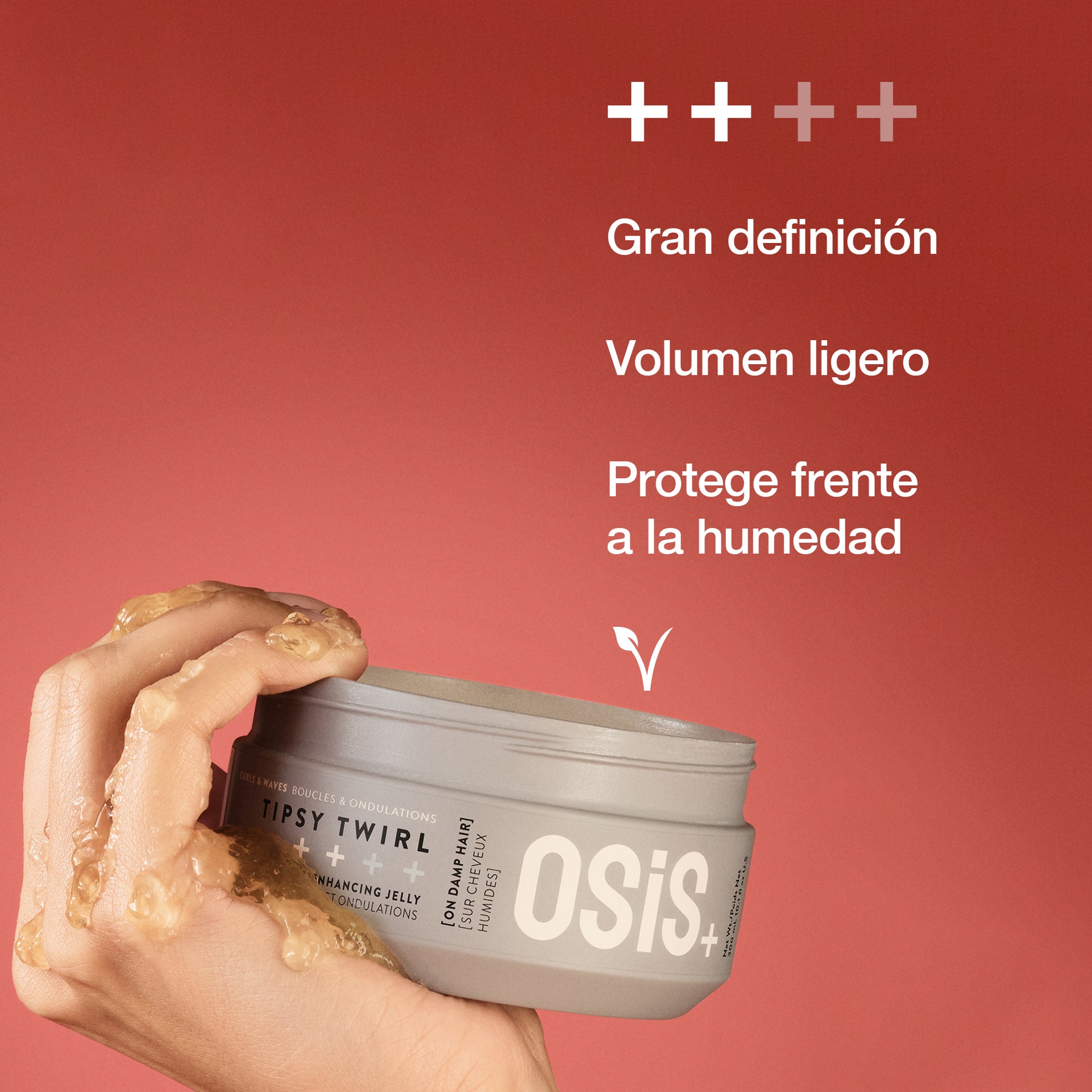 Gel en crema Schwarzkopf OSiS+ Tipsy Twirl 300 ml para ondas y rizos naturales con fijación flexible