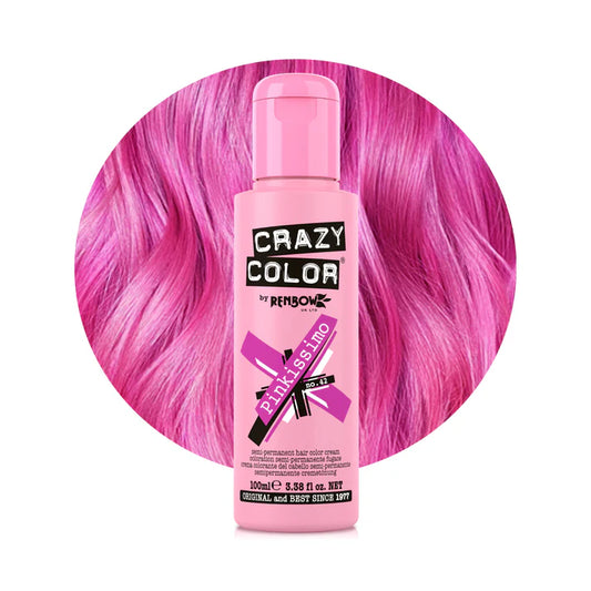 Crazy Color Tinte Semi-Permanente 100ml | Color Fantasía Profesional para Cabello Decolorado – tono Nº42 Pinkissimo
