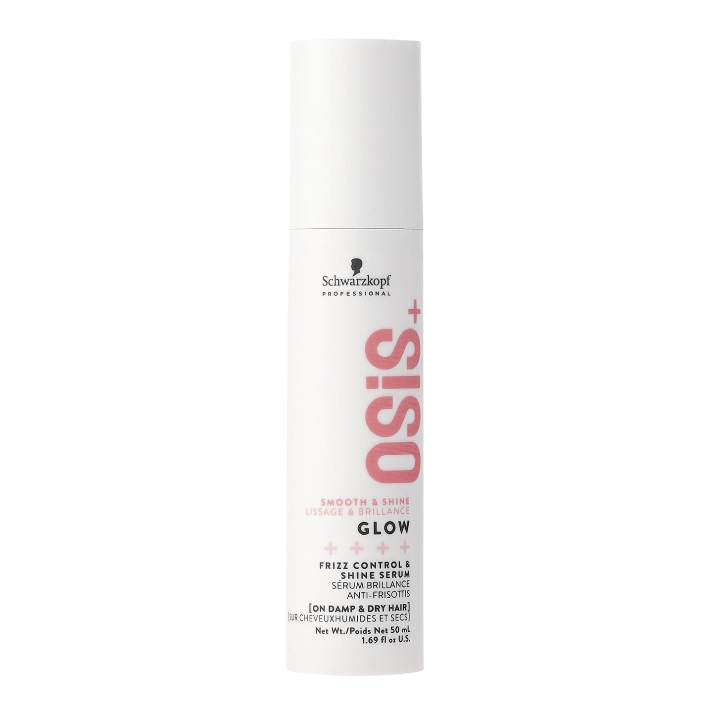 Sérum antiencrespamiento Schwarzkopf OSiS+ Glow 50 ml para brillo, suavidad y control del frizz