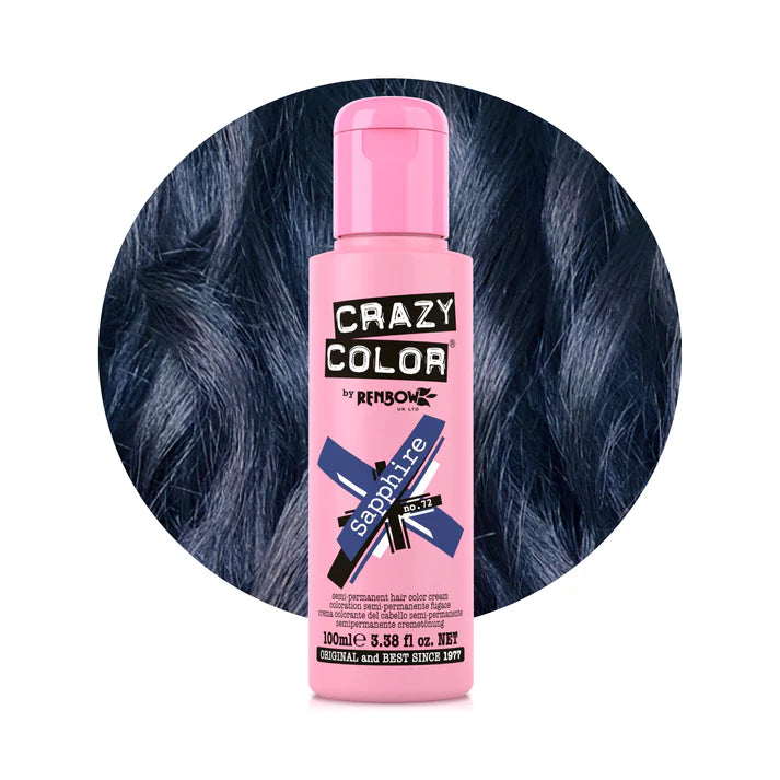 Crazy Color Tinte Semi-Permanente 100ml | Color Fantasía Profesional para Cabello Decolorado