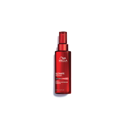 Spray leave in profesional Wella Ultimate Repair con protección térmica