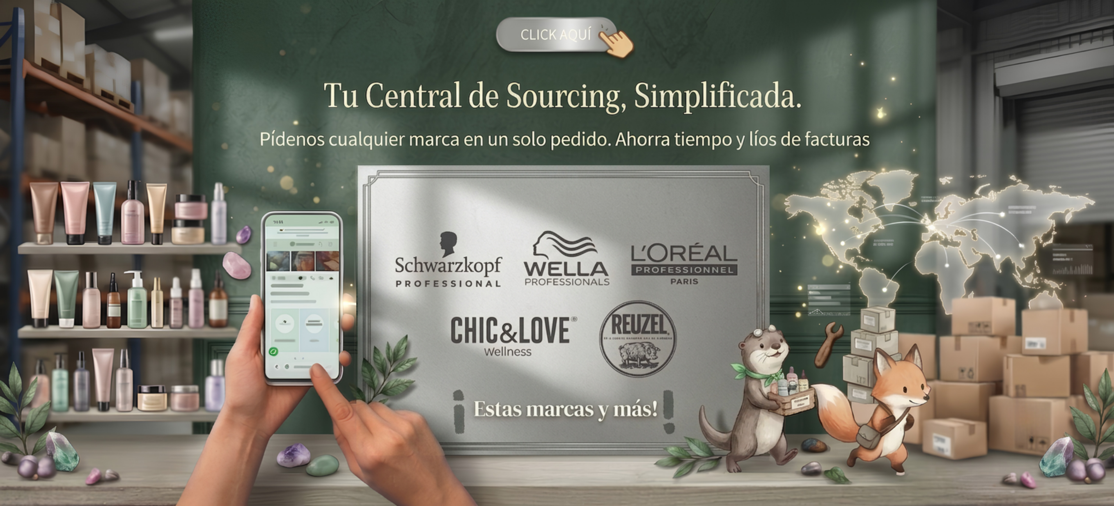 Oferta flash — rebajas en productos de peluquería profesional