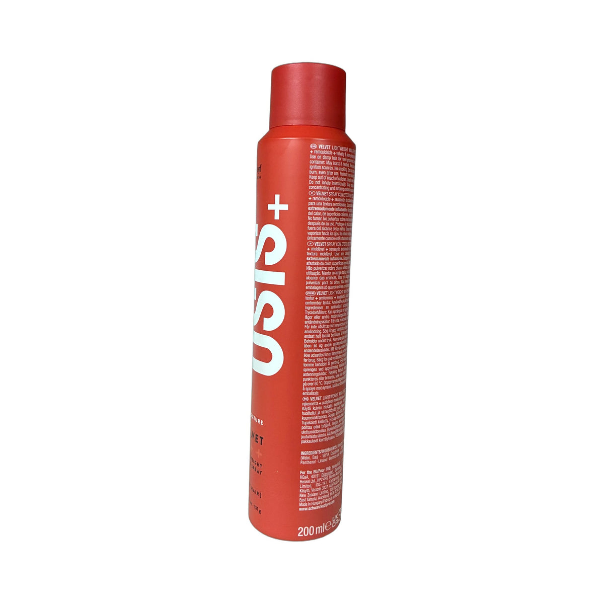 Schwarzkopf OSiS+ Velvet 200 ml | Spray Suavizante Profesional – vista frontal