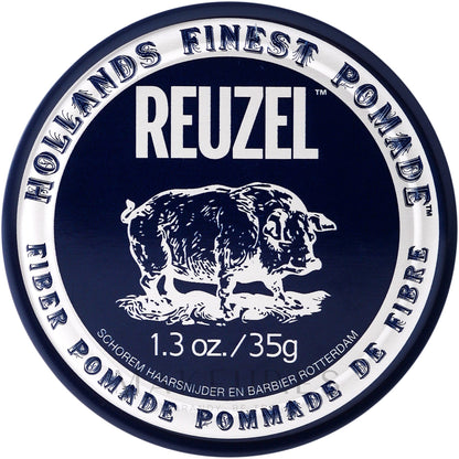 Reuzel Fiber Pomade 95 g | Pomada Capilar con Fibras para Textura, Fijación Flexible y Acabado Natural – producto profesional de peluquería