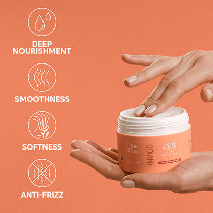 Wella Professionals INVIGO Nutri-Enrich Mascarilla – Nutrición Intensa para Cabello Seco o Dañado – producto profesional de peluquería