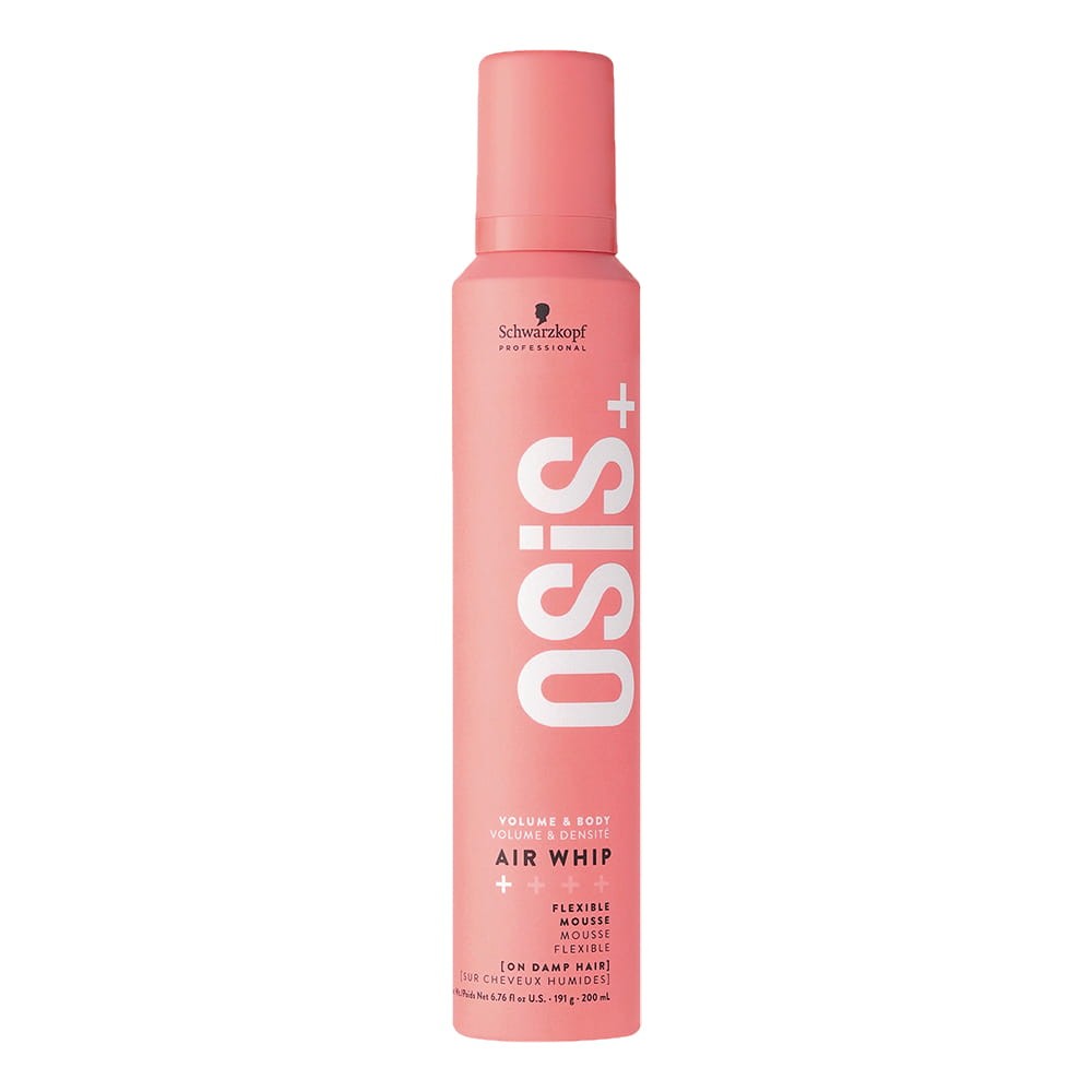 Espuma Schwarzkopf OSiS+ Air Whip 200 ml de fijación ligera para volumen y movimiento natural