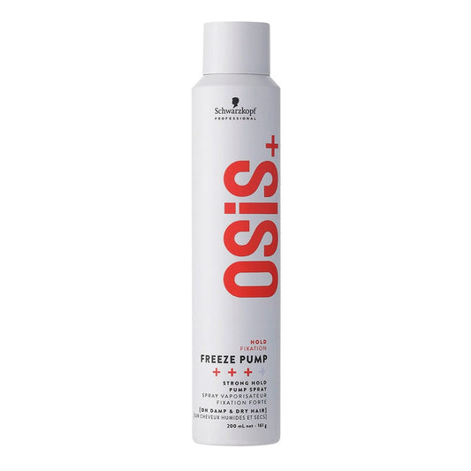 Laca en spray Schwarzkopf OSiS+ Freeze Pump 200 ml para fijación fuerte y duradera