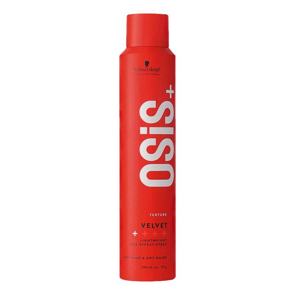 Spray suavizante Schwarzkopf OSiS+ Velvet 200 ml para un acabado sedoso y control del encrespamiento