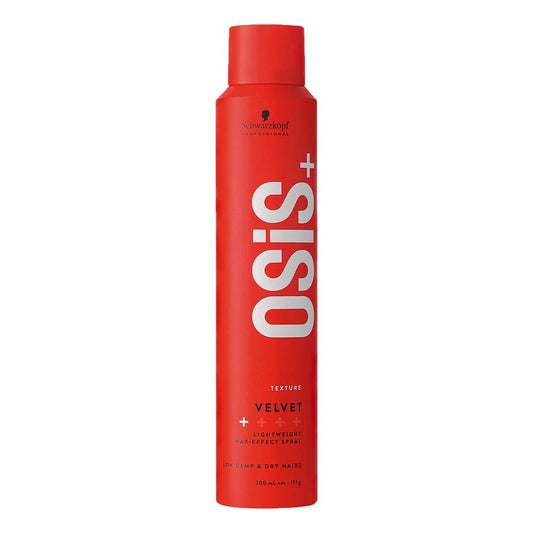 Spray suavizante Schwarzkopf OSiS+ Velvet 200 ml para un acabado sedoso y control del encrespamiento